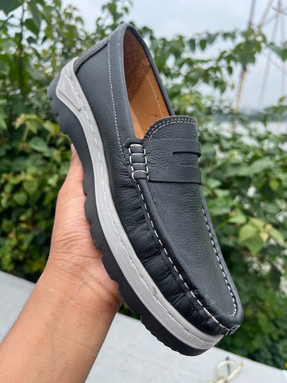 Genuine COW Leather Light Weight Casual Shoes - OV-01