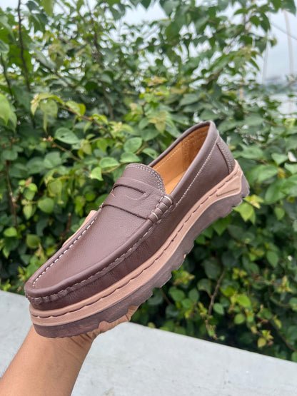 Genuine COW Leather Light Weight Casual Shoes -OV-02